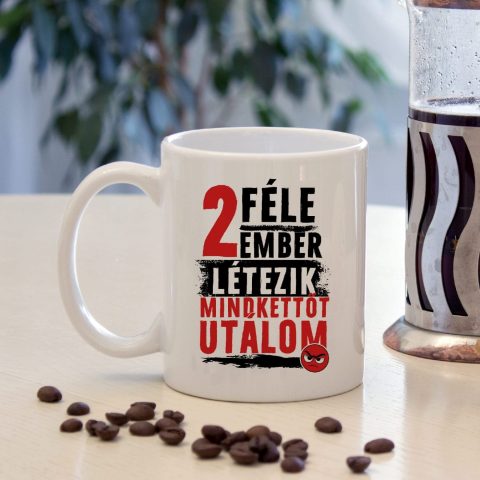 2 féle ember létezik, mindkettőt utálom bögre