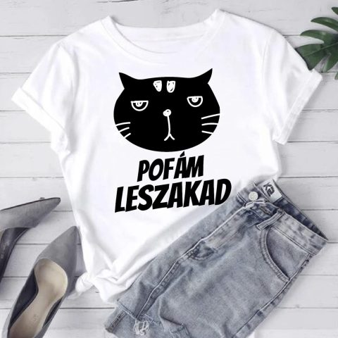 Pofám leszakad macskás póló