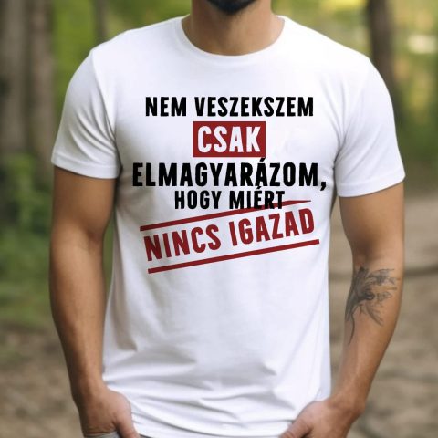 Nem veszekszem csak elmagyarázom póló
