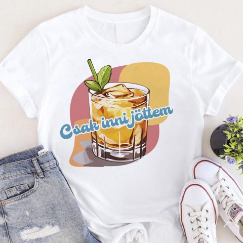 Csak inni jöttem, cuba libre koktéllal póló