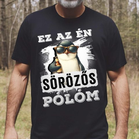 Ez az én sörözős pólóm, vagány pingvinnel póló