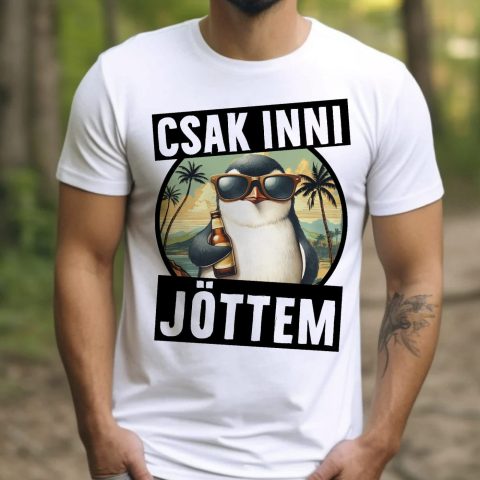 Csak inni jöttem, laza, nyaralós pingvinnel