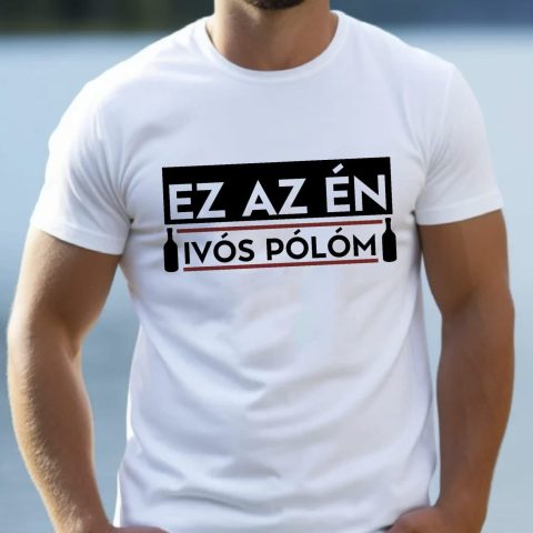 Ez az én ivós pólóm, borosüvegekkel póló
