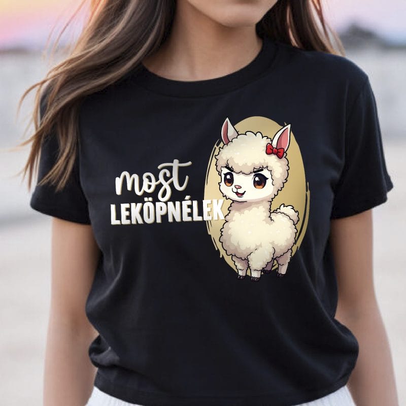 Most leköpnélek lámás póló