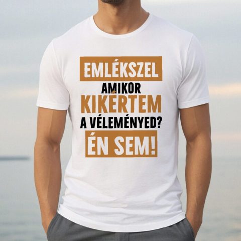 Emlékszel amikor  kikértem a véleményed póló