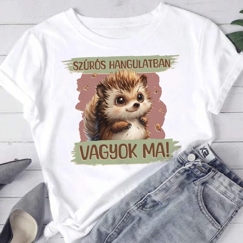 Szúrós hangulatban vagyok ma sünis póló