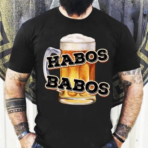 Habos babos söröskorsós póló