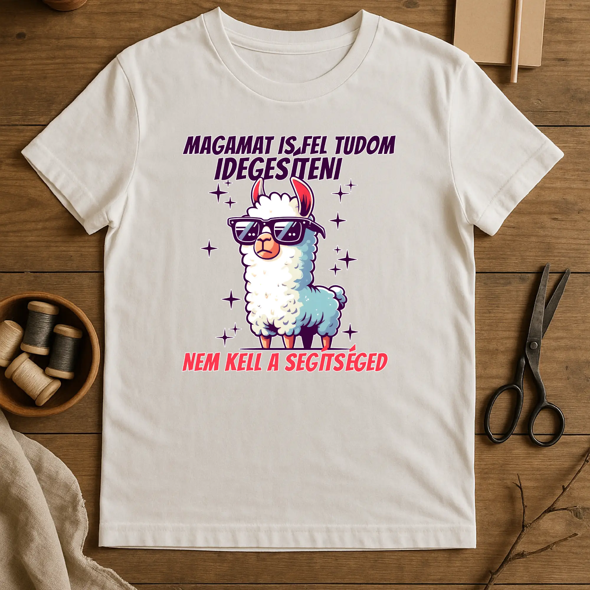 Magamat is fel tudom idegesíteni lámás póló