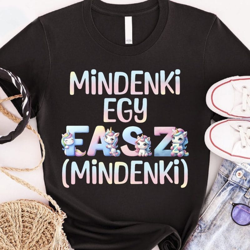 Mindenki egy F.A.SZ. unikornisos póló
