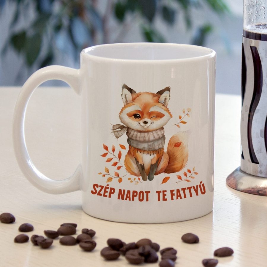Szép napot te fattyú rókás bögre