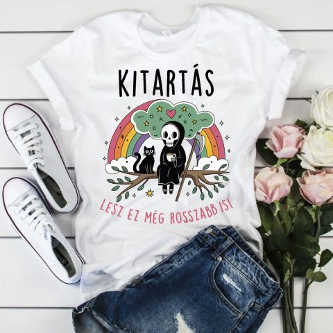 Kitartás lesz ez még rosszabb is, kaszással póló