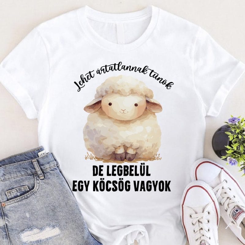 Lehet ártatlannak tűnök de legbelül egy k*csög vagyok póló
