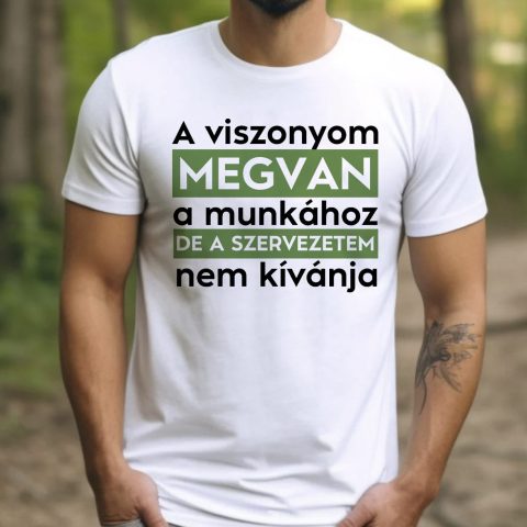 A viszonyom megvan a munkához póló