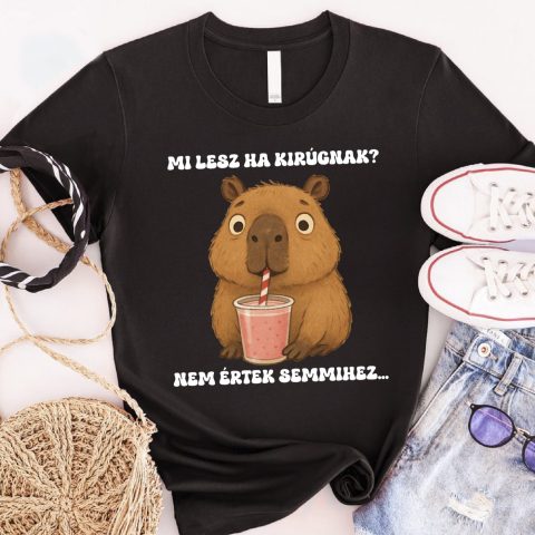 Mi lesz ha kirúgnak capybarás póló