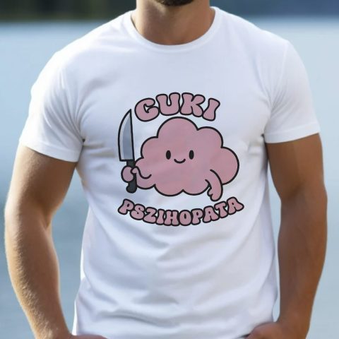 Cuki pszihopata felhős póló