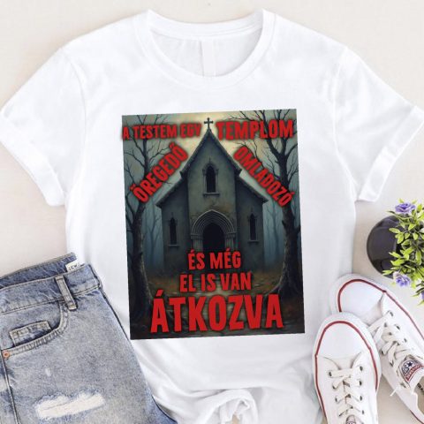 A testem egy templom póló