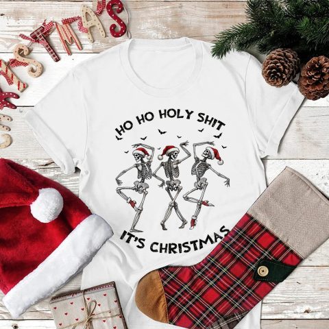 Ho ho holy shit csontvázas póló vagy pulcsi