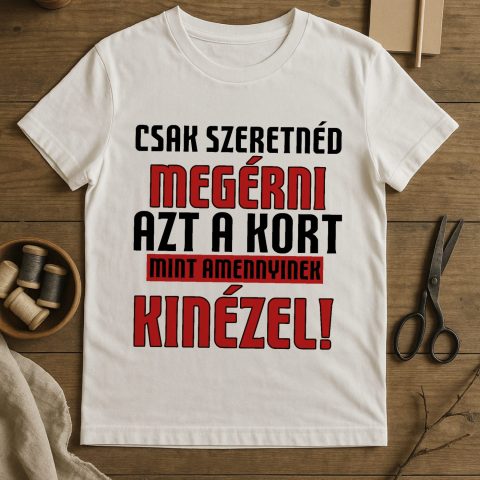 Csak szeretnéd megérni azt a kort mint amennyinek kinézel póló vagy pulcsi