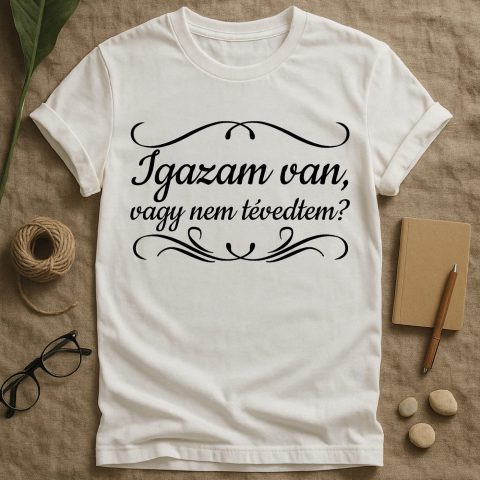 Igazam van, vagy nem tévedtem póló vagy pulcsi