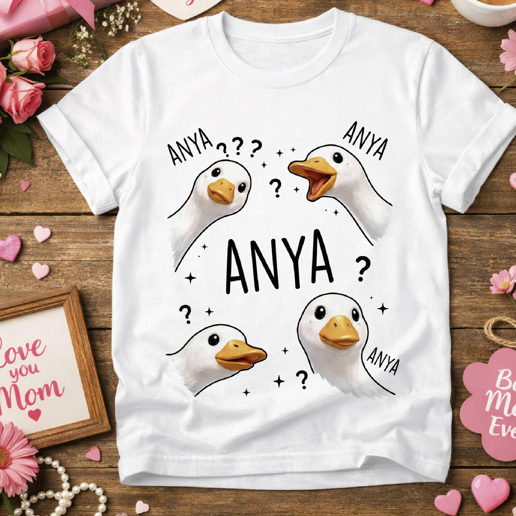 Anya, anya, anya kacsás póló