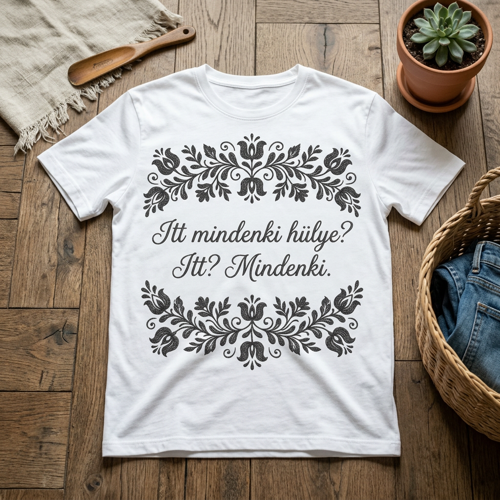 Itt mindenki hülye póló