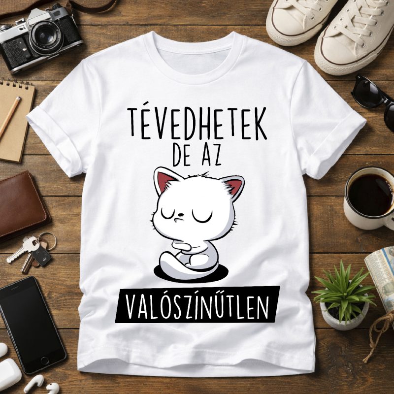 Tévedhetek de az valószínűtlen póló