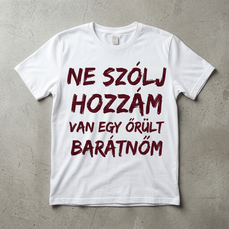 Ne szólj hozzám van egy őrült barátnőm póló