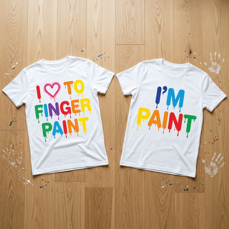 I love to finger paint, I'm paint páros póló