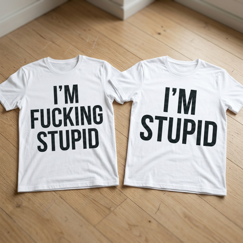 I'm stupid, I'm fucking stupid páros póló