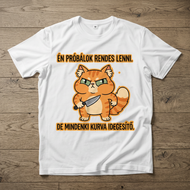 Én próbálok rendes lenni póló