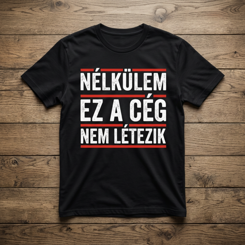 Nélkülem ez a cég nem létezik póló