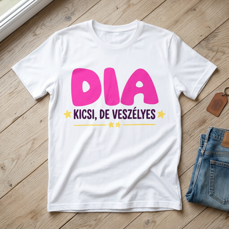 Kicsi de veszélyes póló névvel