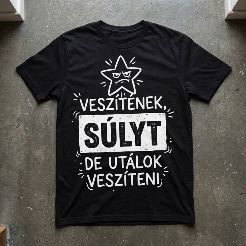 Veszítenék súlyt de utálok veszíteni póló