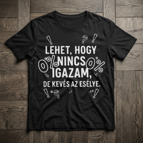 Lehet, hogy nincs igazam de kevés az esélye póló