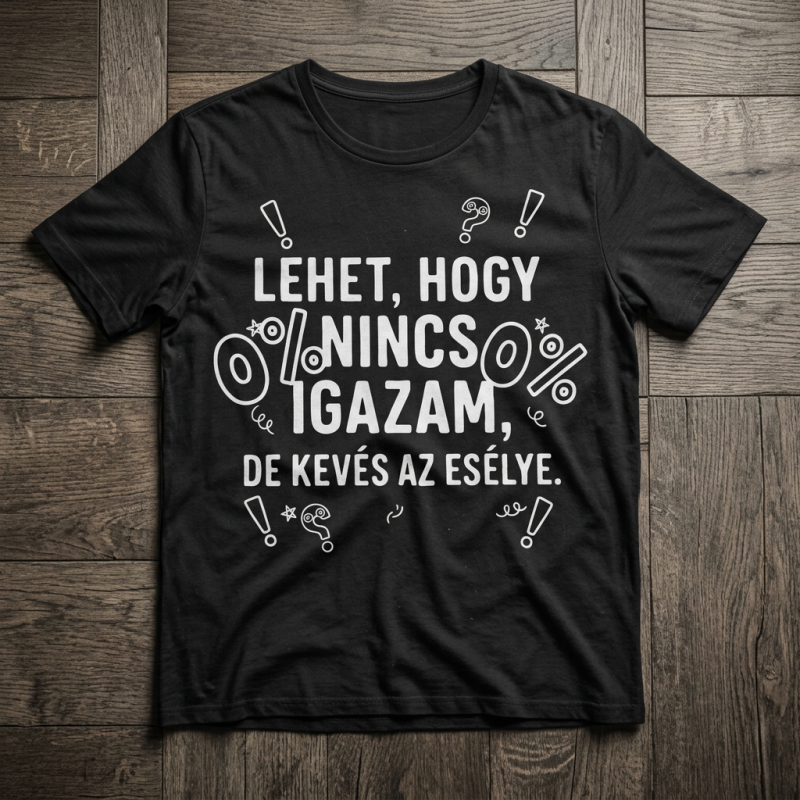 Lehet, hogy nincs igazam de kevés az esélye póló