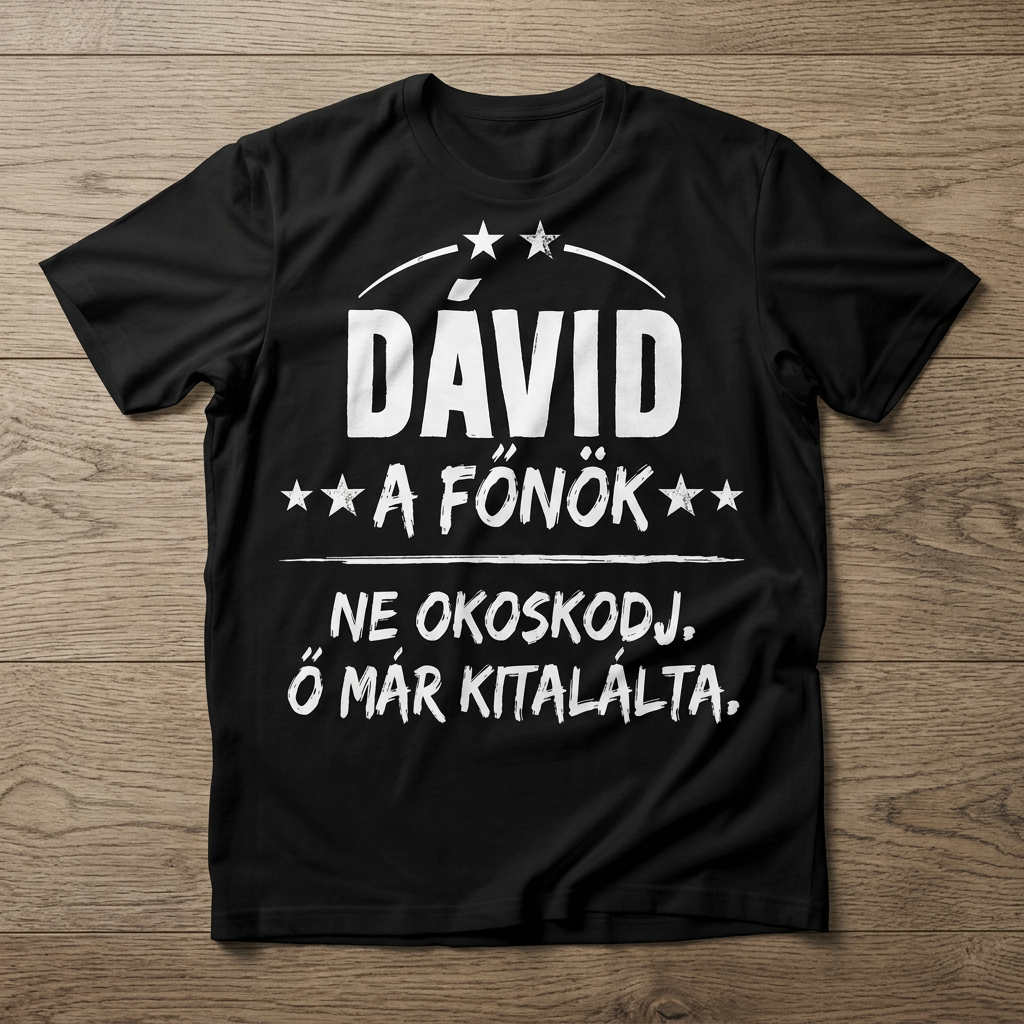 Ne okoskodj, ő már kitalálta póló névvel