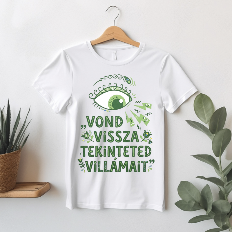 Vond vissza tekinteted villámait póló