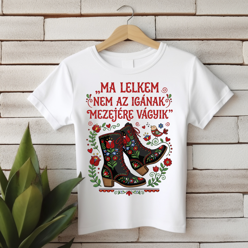 Ma lelkem nem az igának mezejére vágyik póló