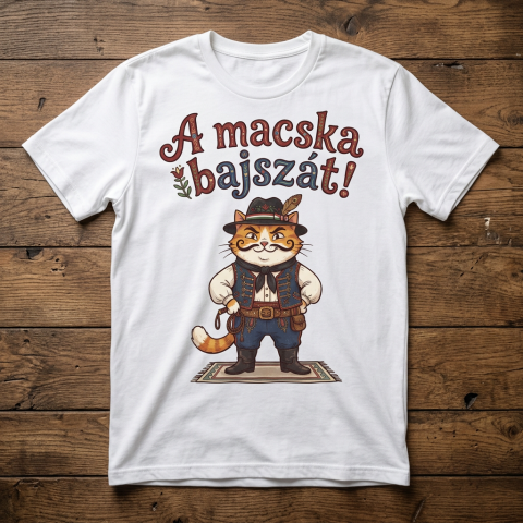 A macska bajszát póló