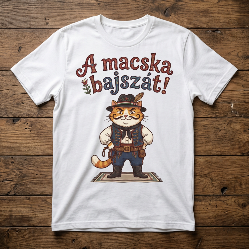 A macska bajszát póló