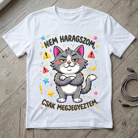 Nem haragszom cicás póló
