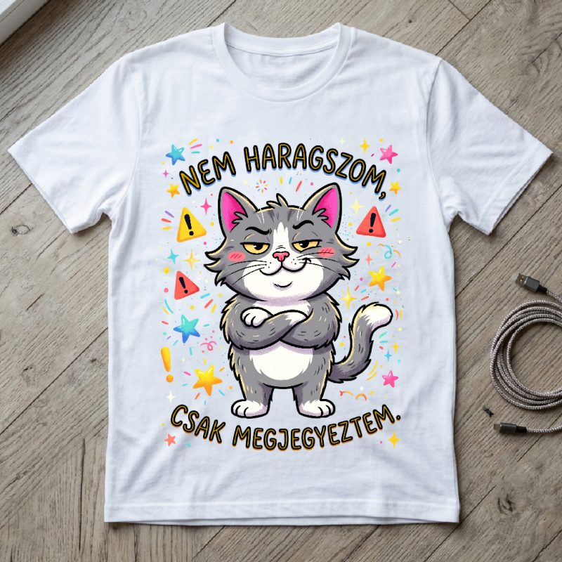 Nem haragszom cicás póló