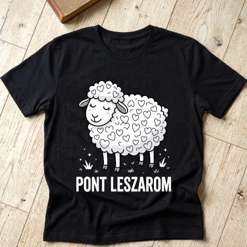 Pont leszarom póló, nyugis báránykával
