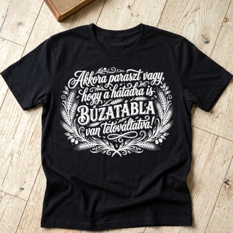 Akkora paraszt vagy, hogy a hátadra is búzatábla van tetováltatva póló