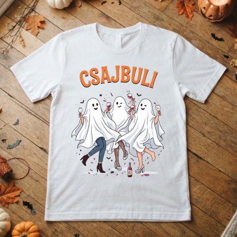 Csajbuli halloweeni szellemes póló