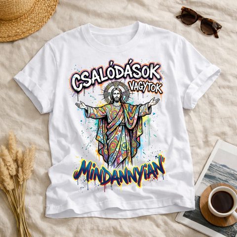 Csalódások vagytok mindannyian póló, hippi stílusban