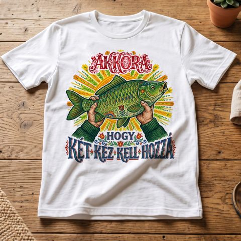 Akkora hogy két kéz kell hozzá póló, nagy hallal