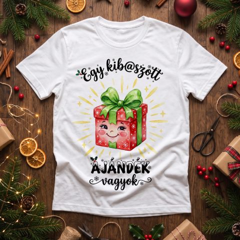 Egy kibaszott ajándék vagyok póló