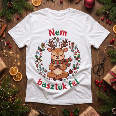 Nem basztok fel rénszarvasos póló