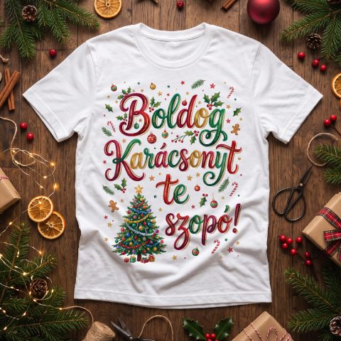 Boldog Karácsonyt te szopó póló